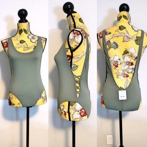 Tropik Criss Cross Sides Low Back 1Piece Swimsuit